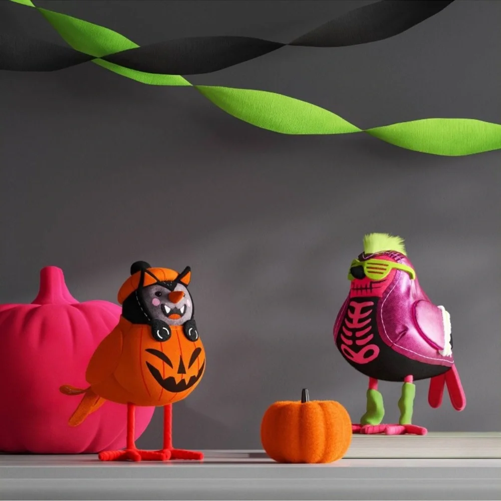 Target Hyde & EEK! Halloween Neon Punk Rocker 80s Skeleton Bird